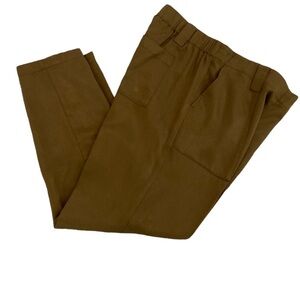 Banana Republic 100% lyocell casual pants belt loops caramel big pockets small